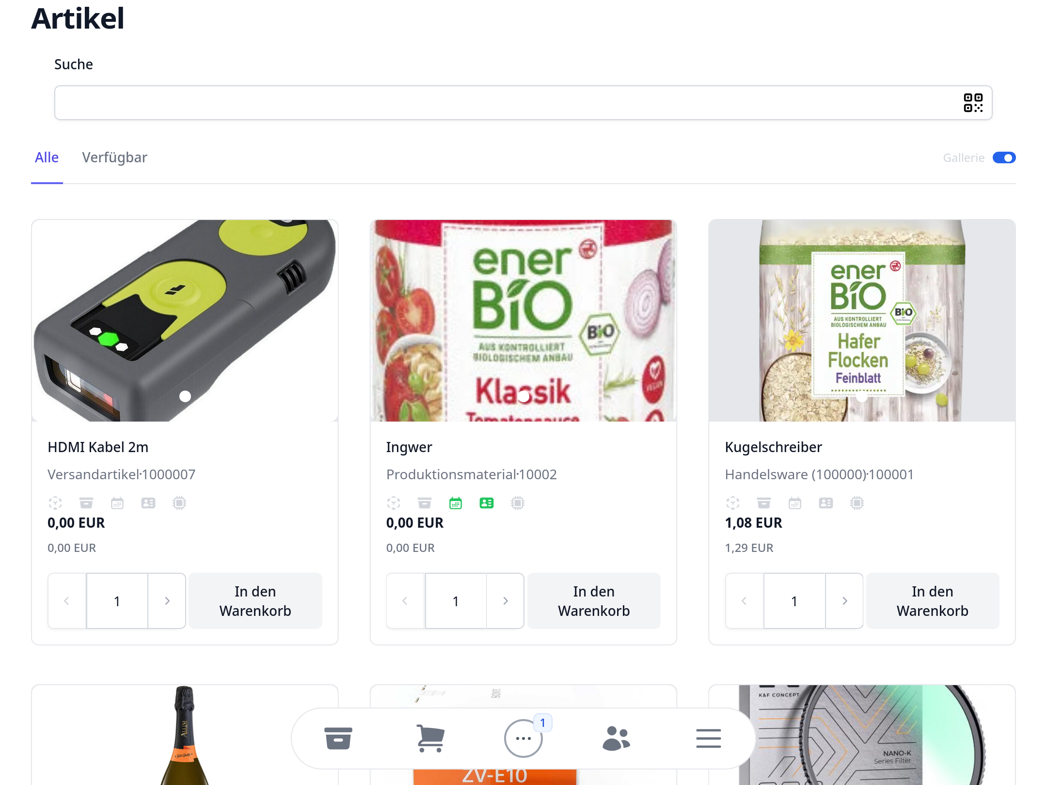 XentralGo Sales Kundenmanagement Screenshot
